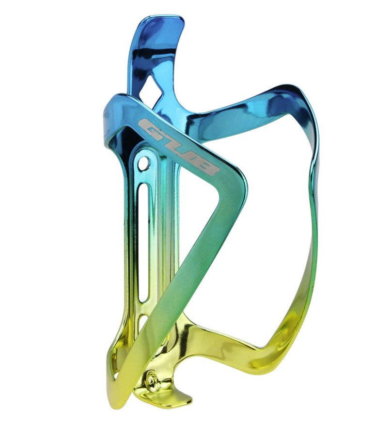 Фляготримач GUB Elite, алюмінієвий, жовто-блакитний