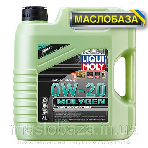 Liqui Moly Синтетичне моторне масло - Molygen New Generation 0W-20 4 л.