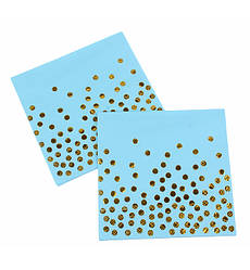 Паперові серветки "Blue gold" (20 шт.), розмір - 33х33 см
