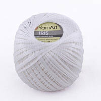Пряжа Yarn Art Iris 20гр - 138м (910 Білий), Туреччина