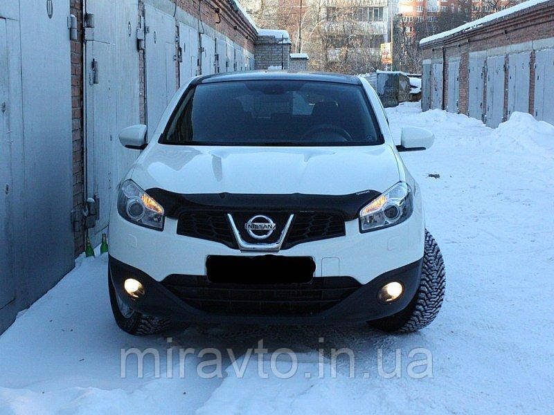 дефлектор капота nissan qashqai +2 2010-н.в.