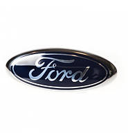 Эмблема Ford 1 пукля 105х40мм пластик-хром