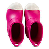 Сапоги резиновые для девочки Кроксы с усиленным носком / Crocs Kids Bump It Rain Boot (203515), Розовые 28, фото 4