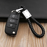 Брелок Mazda для автомобільних ключів Еко шкіра косичка, фото 4