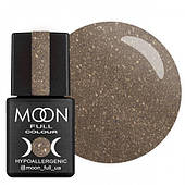 Гель-лак Moon Full №325 сріблясто-золотий з дрібним шимером, 8ml