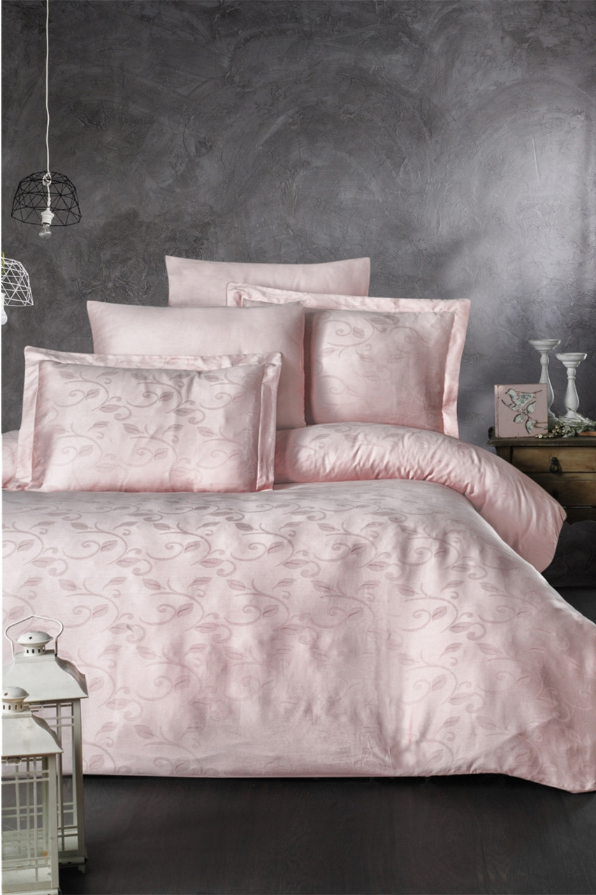 Постільна білизна Ecosse Jacquard Satin Lumia Pudra, фото 1