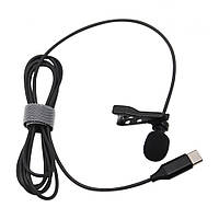 Мікрофон петличний із роз'ємом Type-C Alitek Chip для телефона, комп'ютера