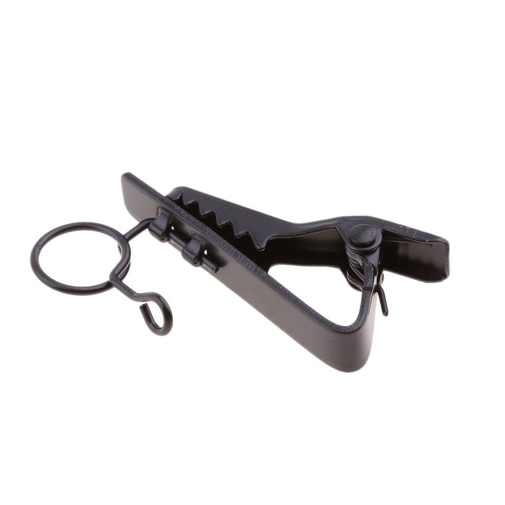 Металева кліпса для петличного мікрофона, навушників, гарнітури Alitek Clip з петлею 8 мм, фото 1