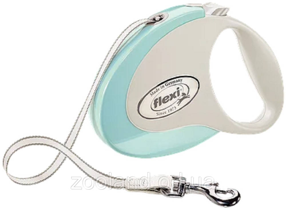 Flexi Рулетка Style M 5м до 25кг лента, рожевий