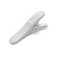 Кліпс затискач для петличного мікрофона, навушників, гарнітури Alitek Clip Cord L White