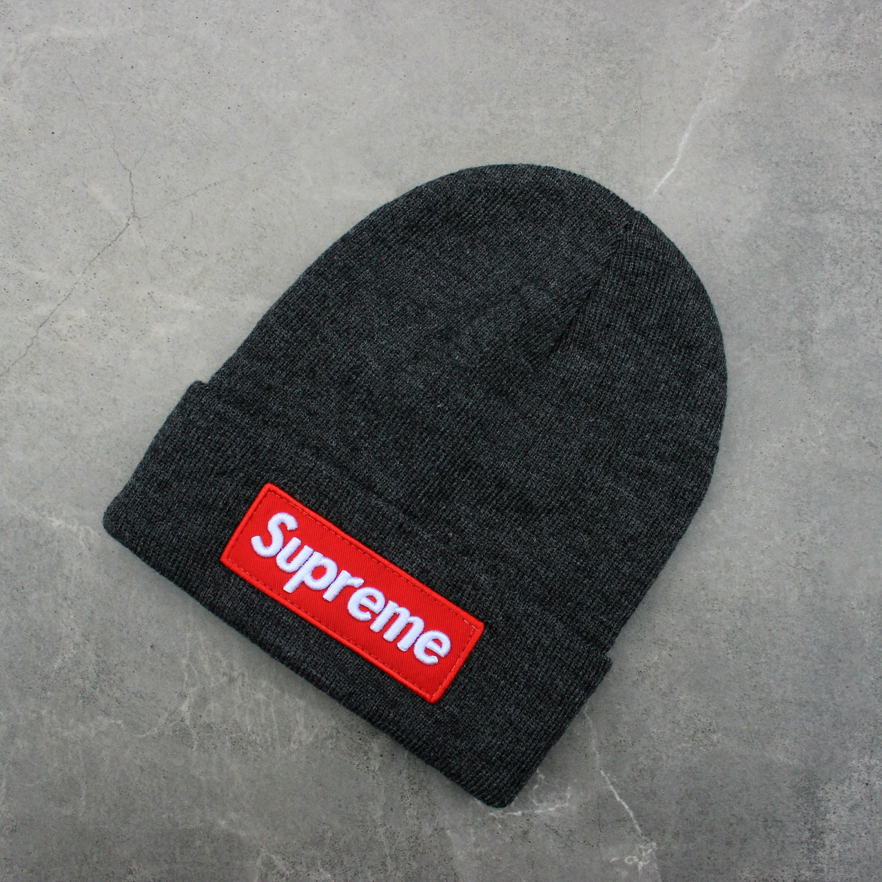 Стильна чоловіча зимова шапка молодіжна "Supreme S"