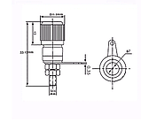 Аудио разъем 4мм гнездо-зажим (подходит под банан), фото 7