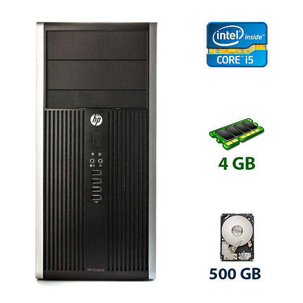 Комп'ютер HP Compaq Pro 6300 Tower / Intel Core i5-3470 (4 ядра по 3.2 — 3.6 GHz) / 4 GB DDR3 / 500 GB HDD, фото 1
