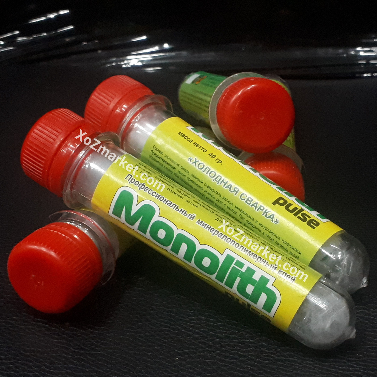 Холодне зварювання МОНОЛІТ 40 грамів/Епоксидний клей MONOLITH, фото 1