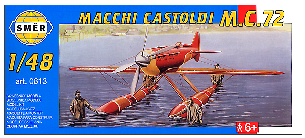 Macchi M. C. 72. Збірна модель літака в масштабі 1/48. SMER 0813