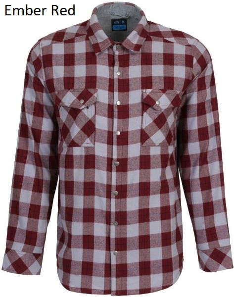 Тактична фланелева сорочка в клітинку LA Police Gear Atlas Flannel Medium, Ember Red