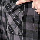 Тактична фланелева сорочка в клітинку LA Police Gear Atlas Flannel Medium, Carbon Grey, фото 10
