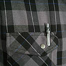 Тактична фланелева сорочка в клітинку LA Police Gear Atlas Flannel Medium, Carbon Grey, фото 11