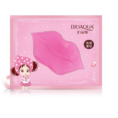 Уцінка Гідрогелеві Патчі для Губ Bioaqua з Колагеном та Гіалуроновою кислотою, для зволоження і живлення, 8g