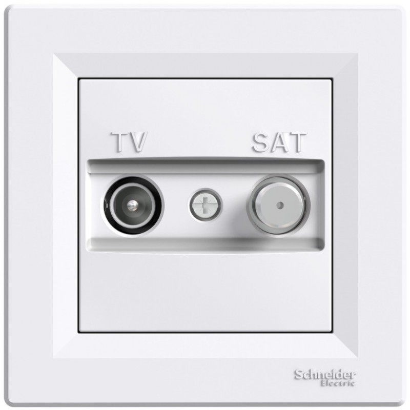 Розетка TV-SAT крайова (1 дБ) Біла, Asfora EPH3400121