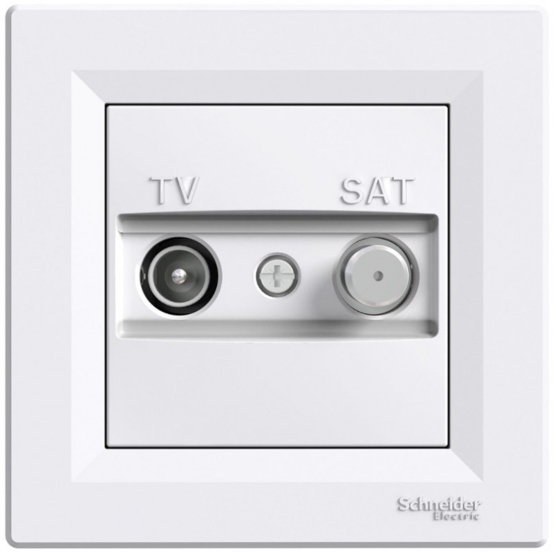Розетка TV-SAT індивідуальна (1 дБ) Біла, Asfora EPH3400421