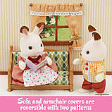 Ігровий набір Сильванія Фемелі Комфортна Вітальня Calico Critters Comfy Living Room, фото 4