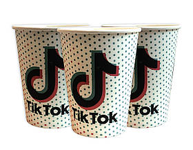 Стакани паперові "Вечірка. Тік Ток", 10 шт, Набор стаканчиков "Tik Tok"