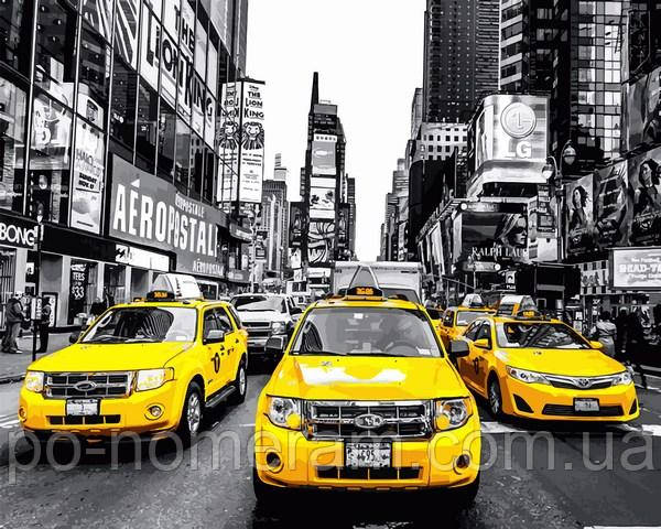 Акційна Полотно для малювання Mariposa Жовте таксі (MR-Q2241) 40 х 50 см, фото 1
