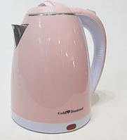 Електрочайник дисковий Gold Diamond TK-00028 2 л 2000 Вт