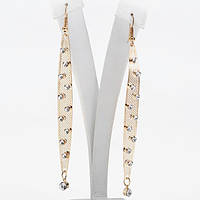 Сережки Сітка в Стразах