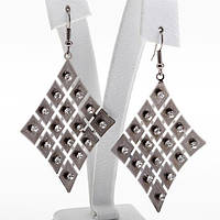 Сережки Ромб у Стразах
