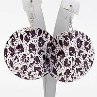 Сережки Перламутр 5 см Тигрові Швенза Гачок