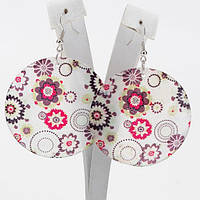 Сережки Перламутр 5 см Оригінальні Швенза Гачок