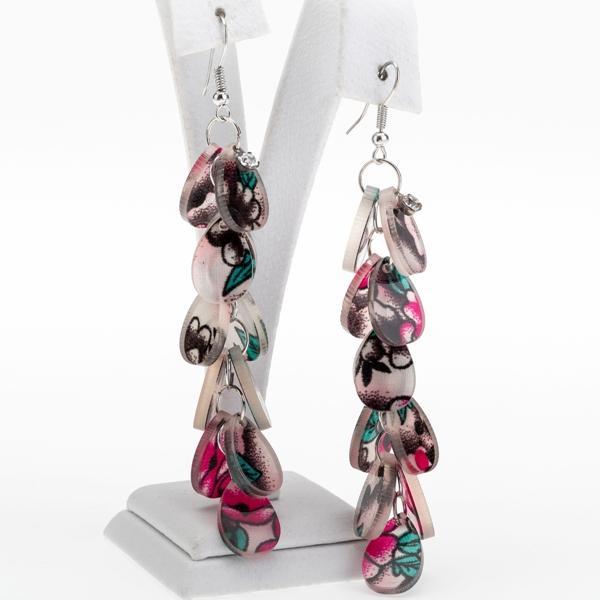 Сережки Довгі пластик, фото 1