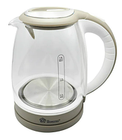 Чайник електричний скляний із підсвіткою Domotec MS 8113 1,8 л