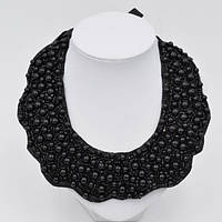 Комір накладний із чорними намистинами