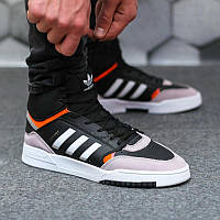 Мужские Высокие Кроссовки Adidas Drop Step Black-White Адидас Черно-Белые 43 размер (последний)