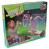 Дошка для малювання з 3D-ефектом ігровий набір Magic Toy 3D динозавр