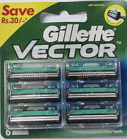 Сменные кассеты для бритья Gillette Vector  шт