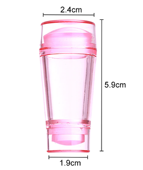 Штамп силіконовий двосторонній із трафаретом, фото 2