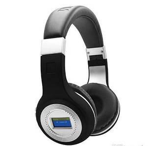 Накладні бездротові навушники JBL MDR 471 BT з екраном, Bluetooth-навушники з мікрофоном FM USB