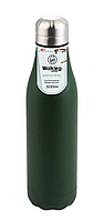 Термос-пляшка 500 мл із неіржавкої сталі. Колір зелений.BG-37560-MGR bergner
