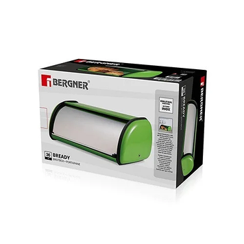 BG-42148-GR bergnerХлiбниця 36x24x15 см із нержавіючої сталі. Колір зелений.