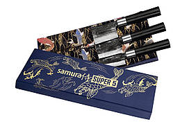 Набір з 3-х кухонних ножів (універсальний, Накири, Сантоку) Samura "Super 5" (SP5-0220)