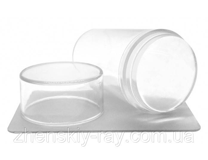 Силіконовий штамп і скрапер для стемпінгу широкий