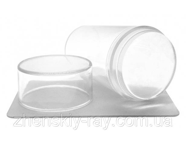 Силіконовий штамп і скрапер для стемпінгу широкий, фото 1