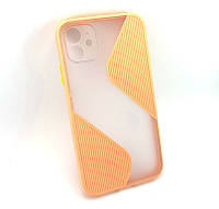 Чехол на iPhone 11 накладка бампер противоударный 2в1 Shadov Matte Case розовый