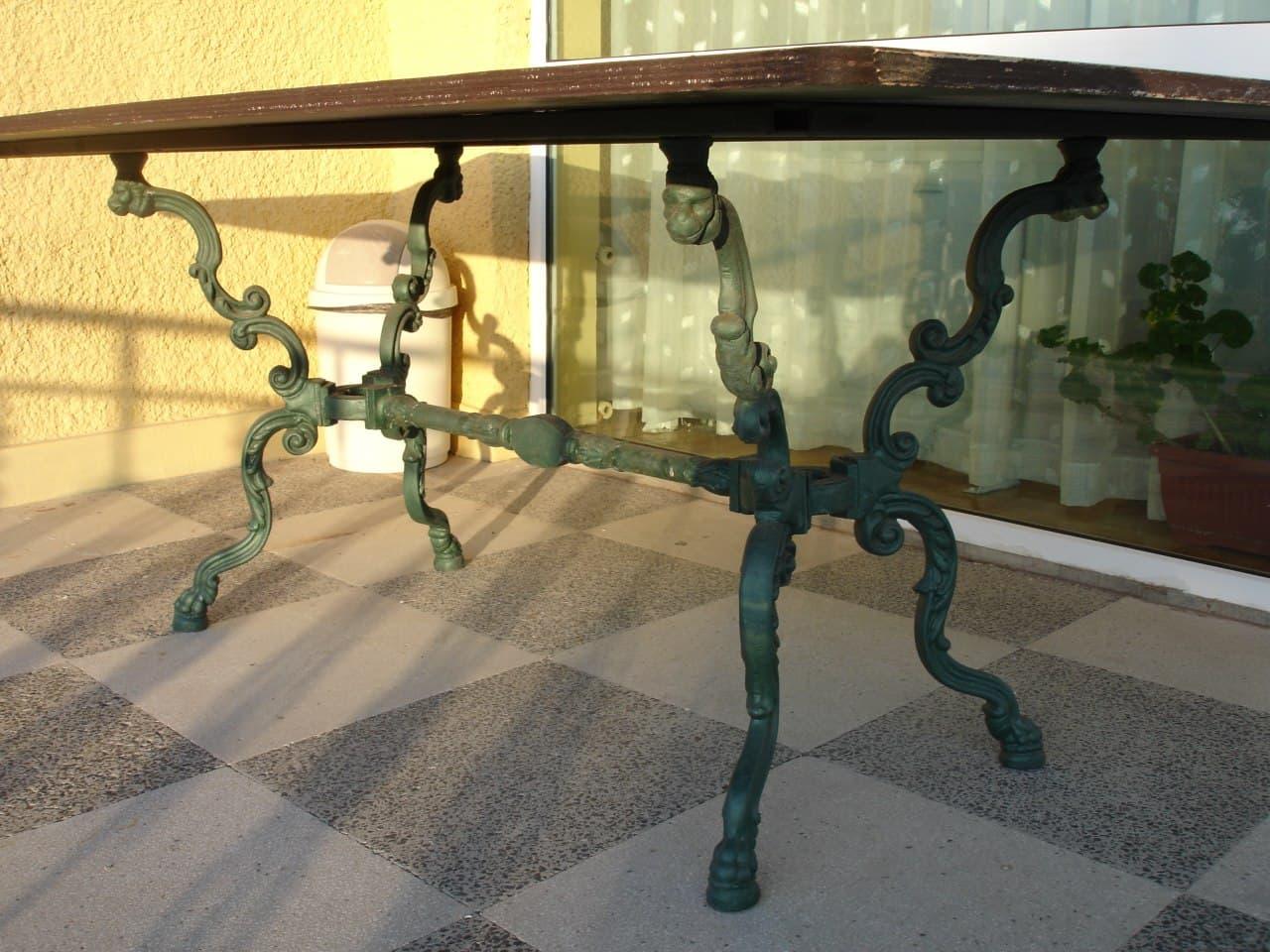 Кованный садовый стол, Мебель садовая на заказ. Чугунное литье. - фото 1 - id-p1303151738