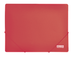 Папка на гумках А4 JOBMAX пластикова червона BM.3911-05