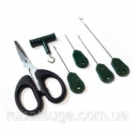 Набір Carp Zoom Baiting Needle & Scissors Set, 6pcs (CZ1135)